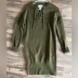 Green Sweater Dress